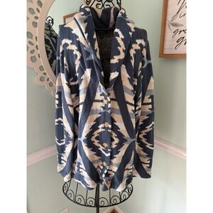 CHAPS SOUTHWEST SHAWL COLLAR CARDIGAN SWEATER